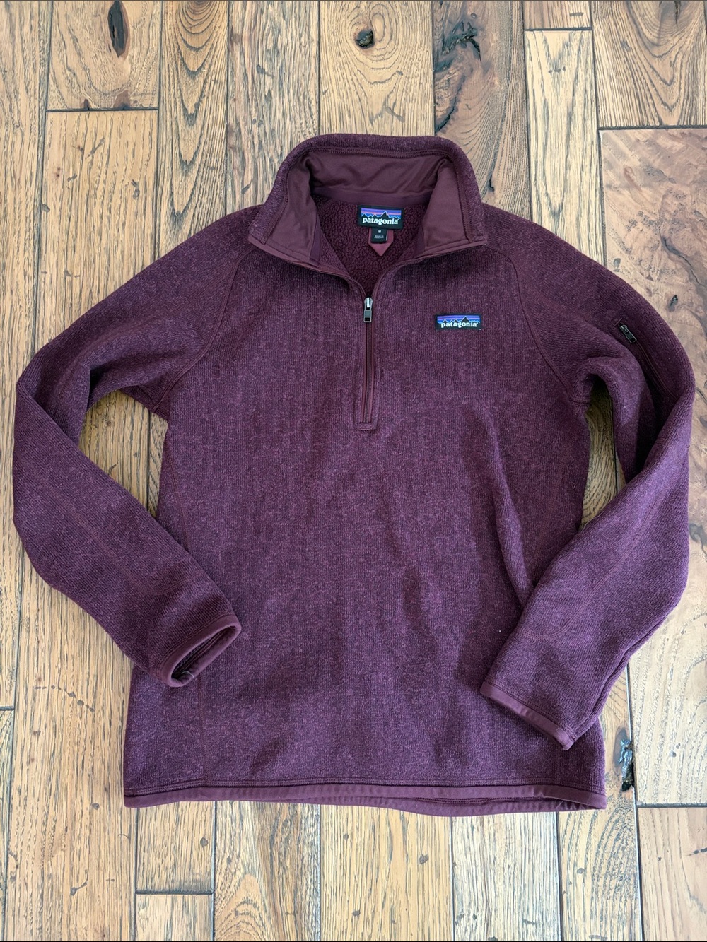 Patagonia Women's Maroon 1/4 Zip Better Sweater Fleece Pullover